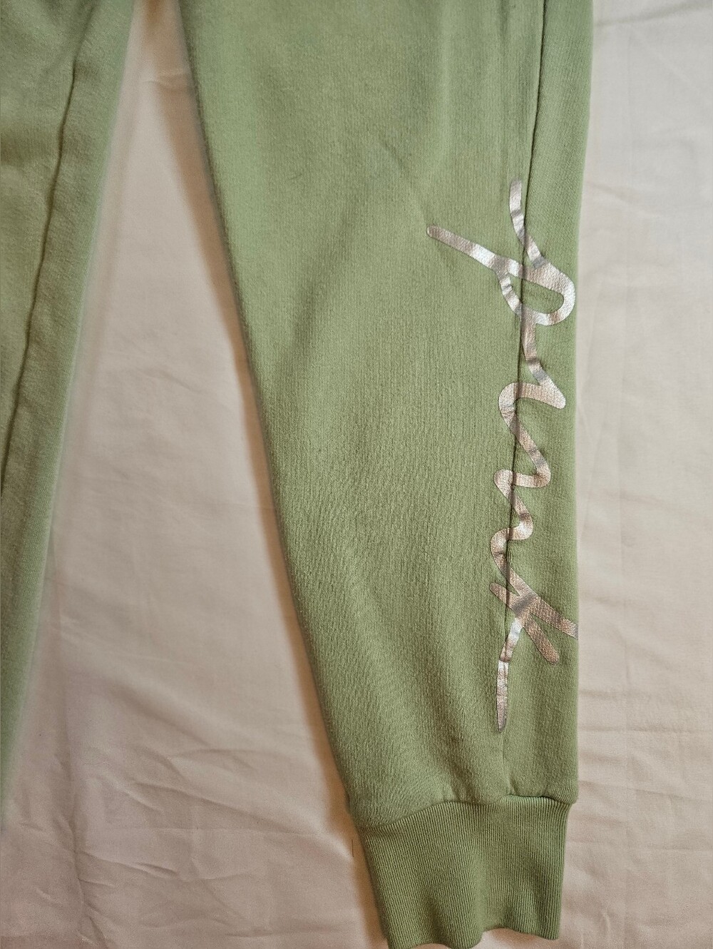 PINK Victoria's Secret Womens Light Green Pull On Jogger Sweatpants Size Small - Picture 4 of 13